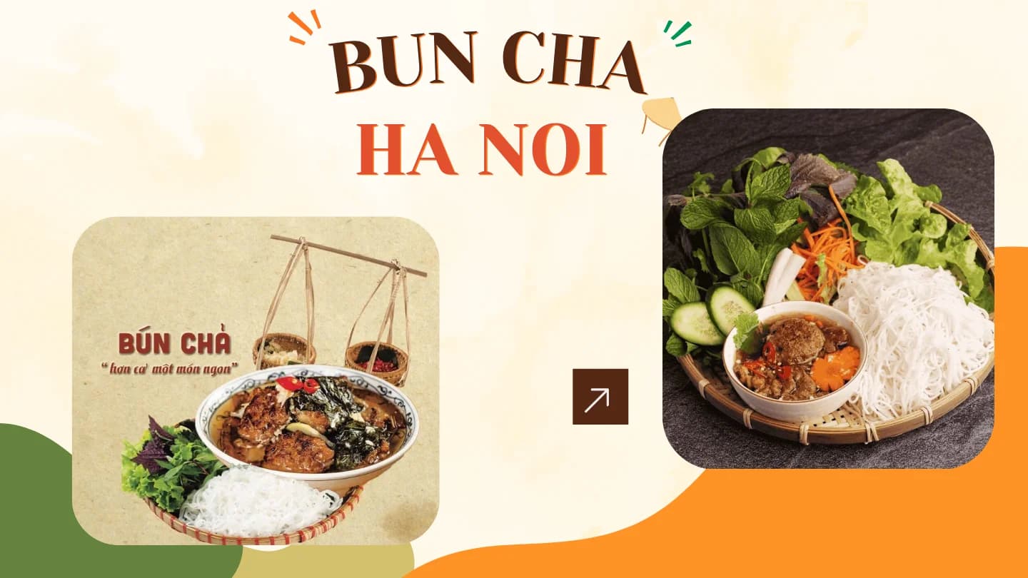 Slide thuyết trình về bún chả Hà Nội