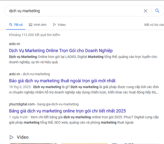 SEO Từ Khóa: Dịch Vụ Marketing