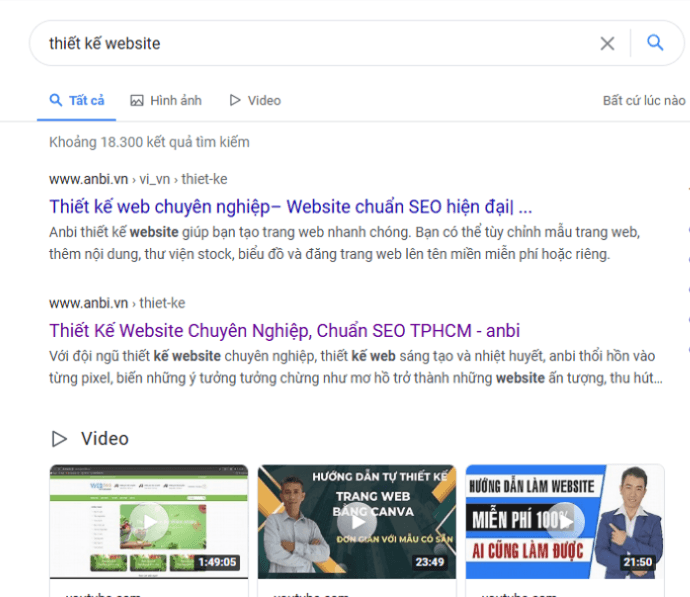 SEO Từ Khóa: Thiết Kế Website